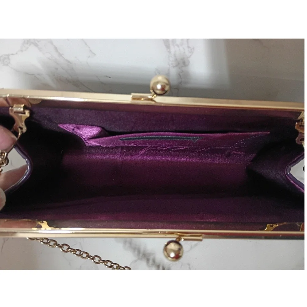 JESSICA MC CLINTOCK Vintage Purple Patent‎ Leather Bag - EUC